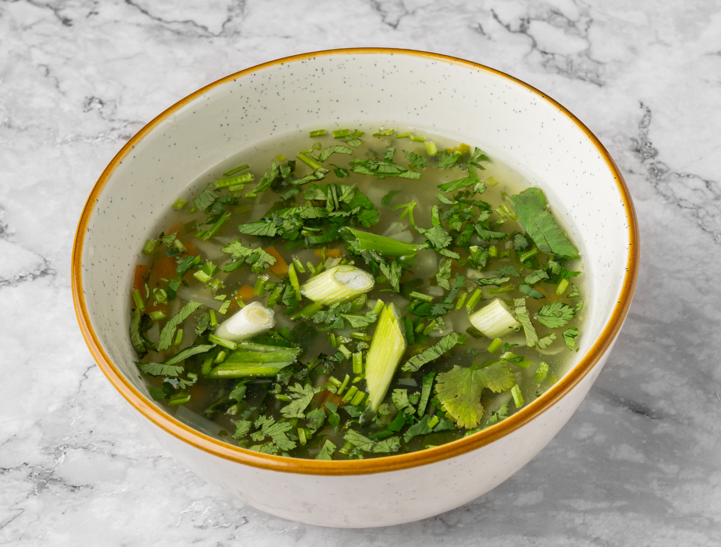 Coriander Soup (gf, vegan).