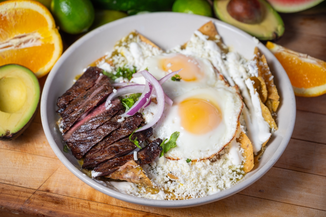 Carne Asada Chilaquiles.