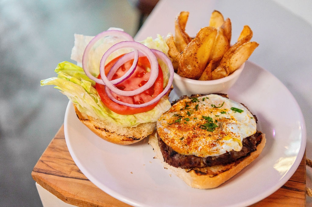 The Laudy Breakfast Burger.