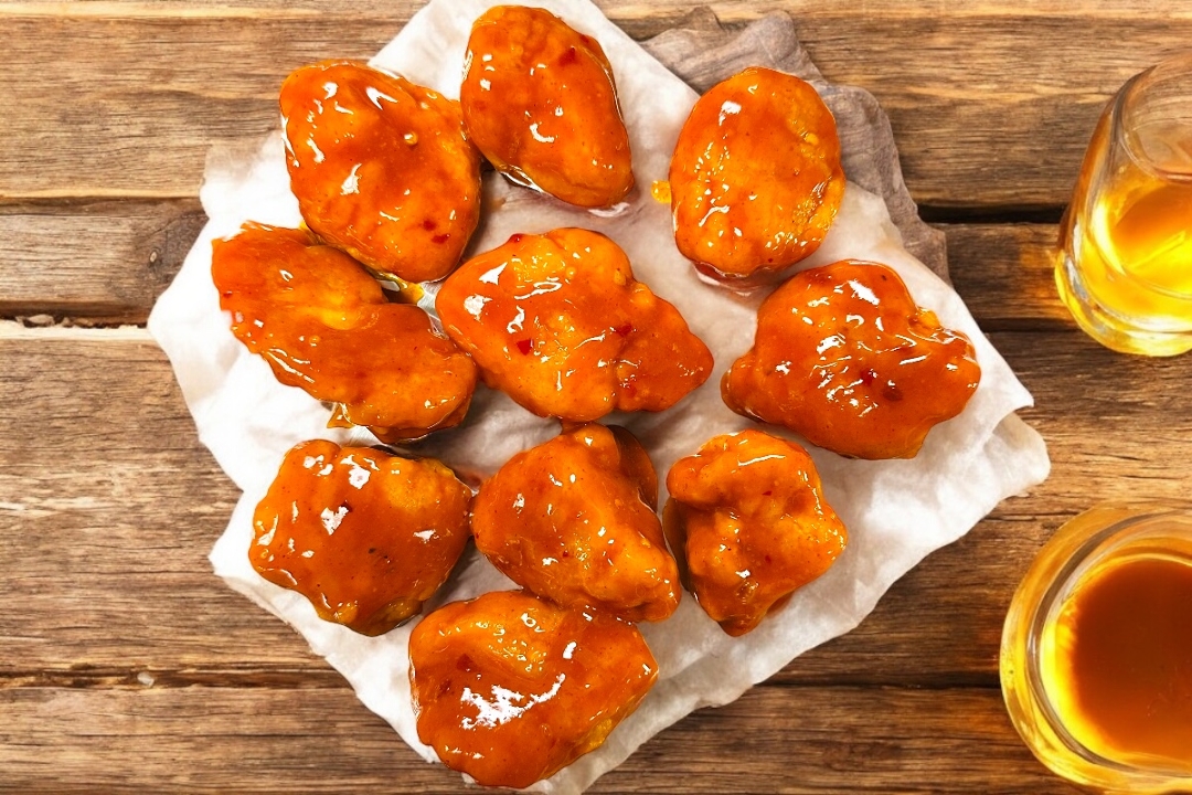Boneless Honey Sriracha Wings.
