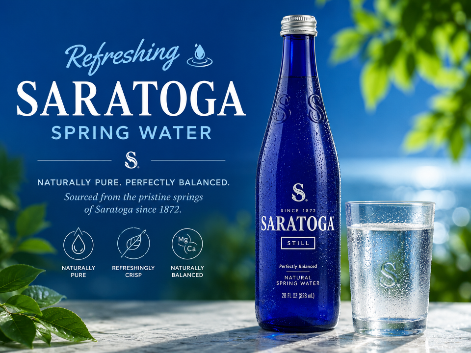 Saratoga Spring water.