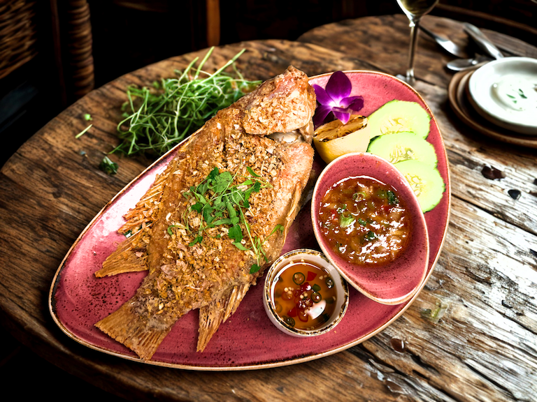 Whole Fried Tilapia.
