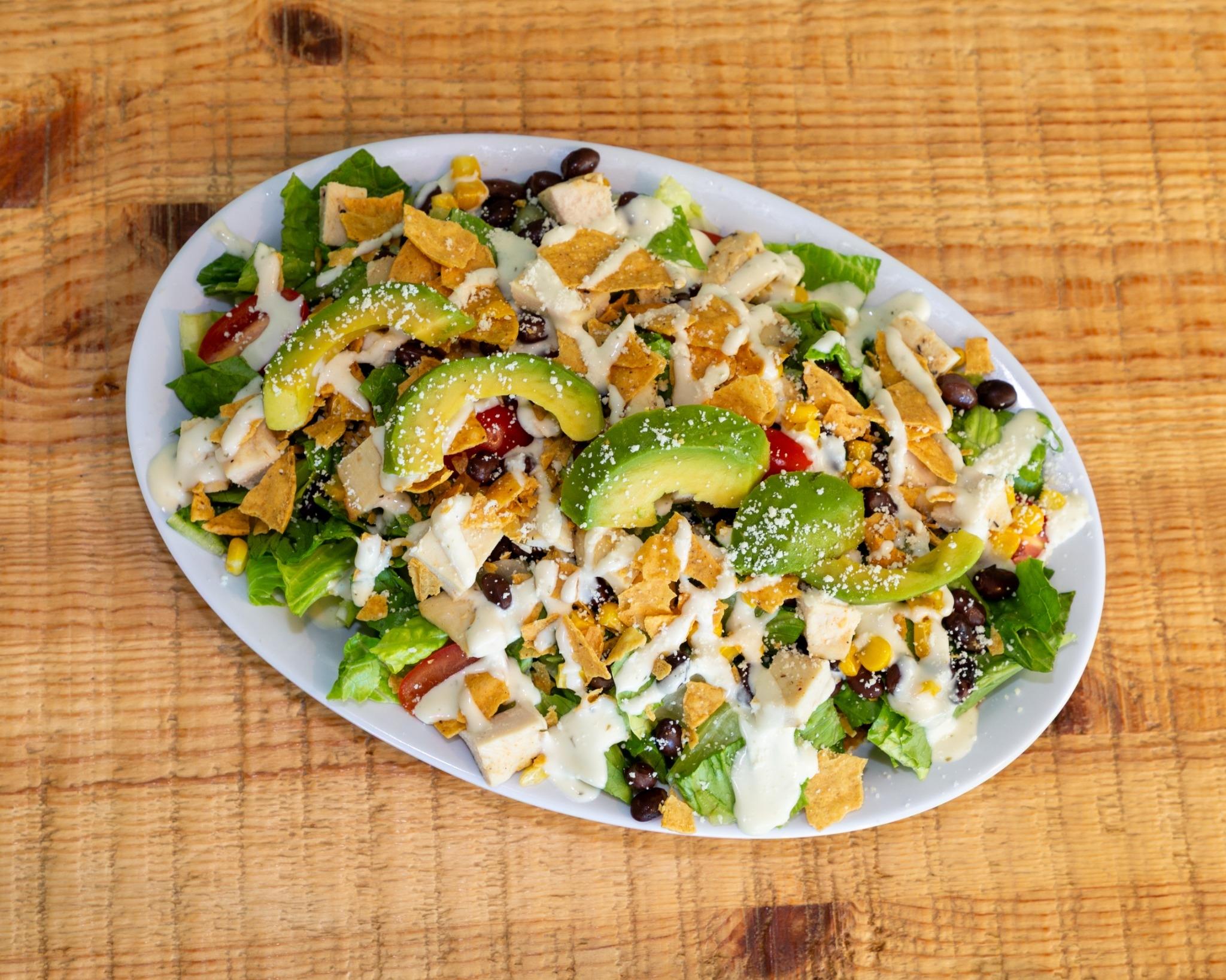 Avocado Chicken Ranch Salad.
