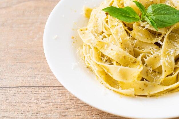 Fettuccine Chicken Pesto.