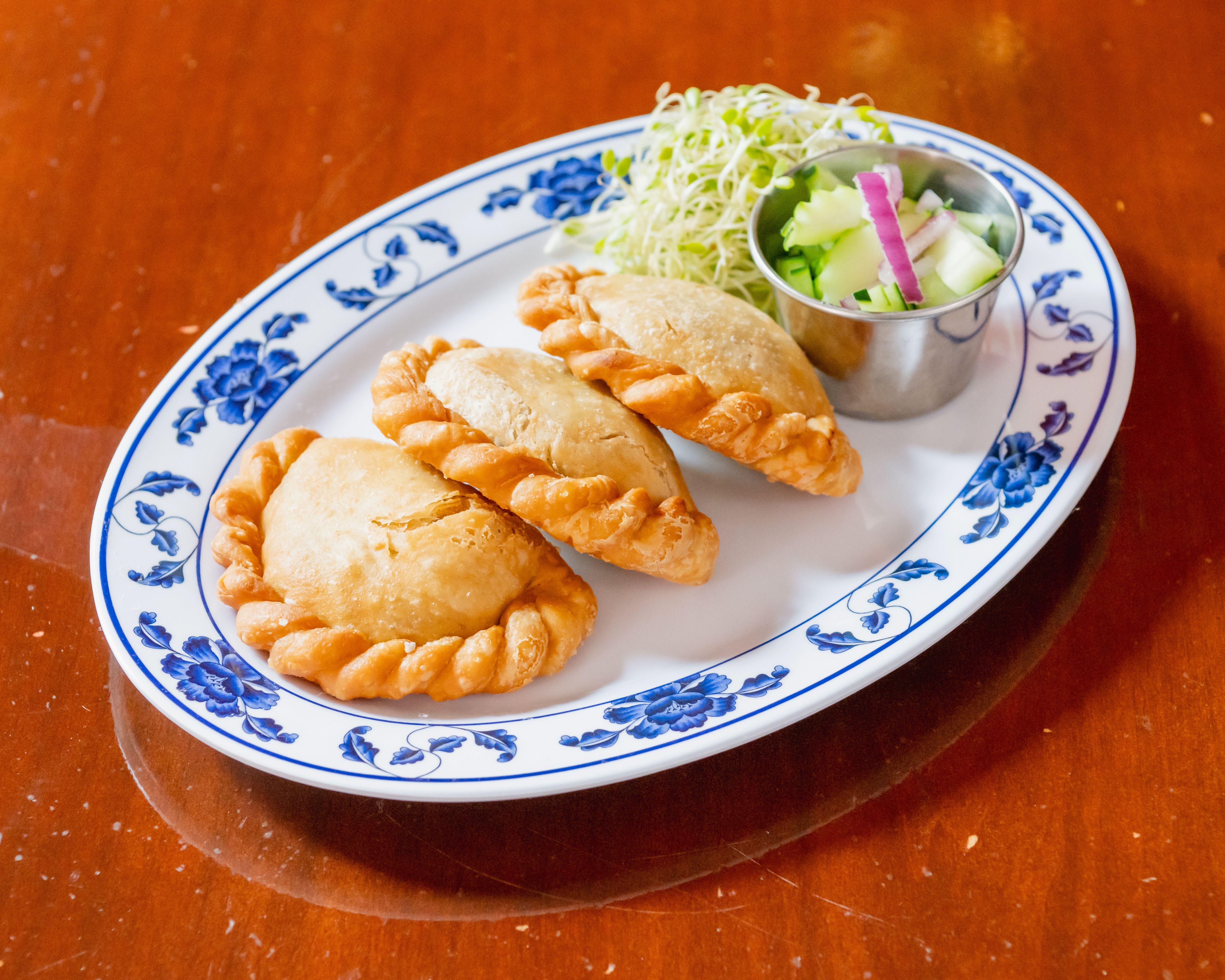 Veggie Curry Puffs.