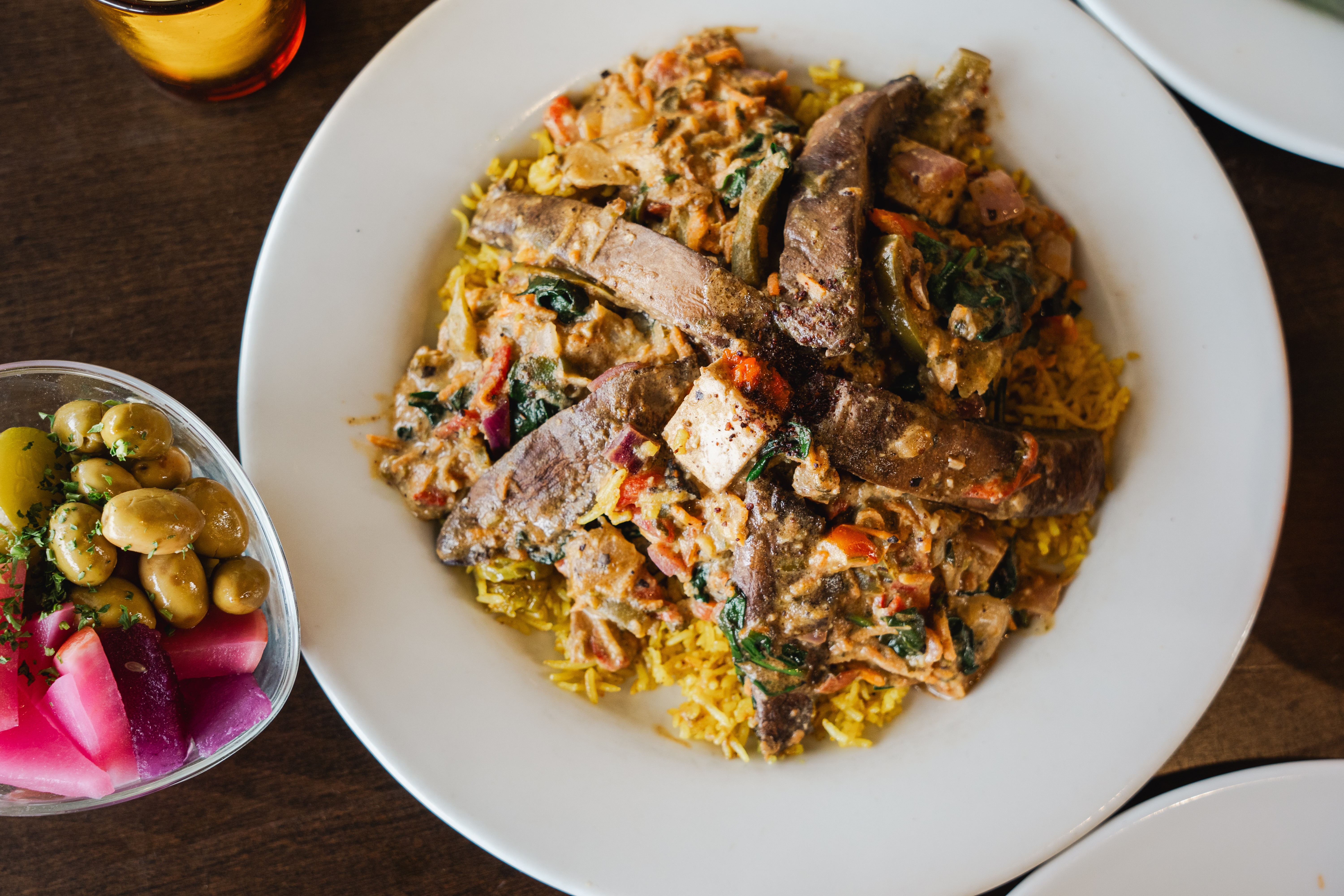 Dinner - Spicy Tahini, Tofu, & Portobello.