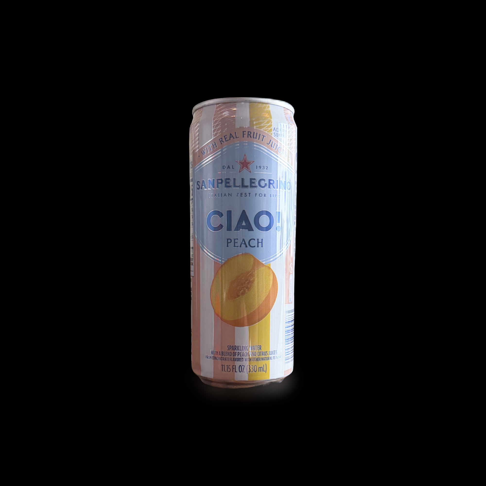 San pellegrino peach (flavored water).
