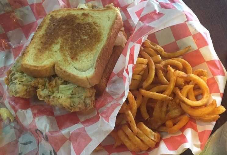Chicken Fried Steak Sandwich.