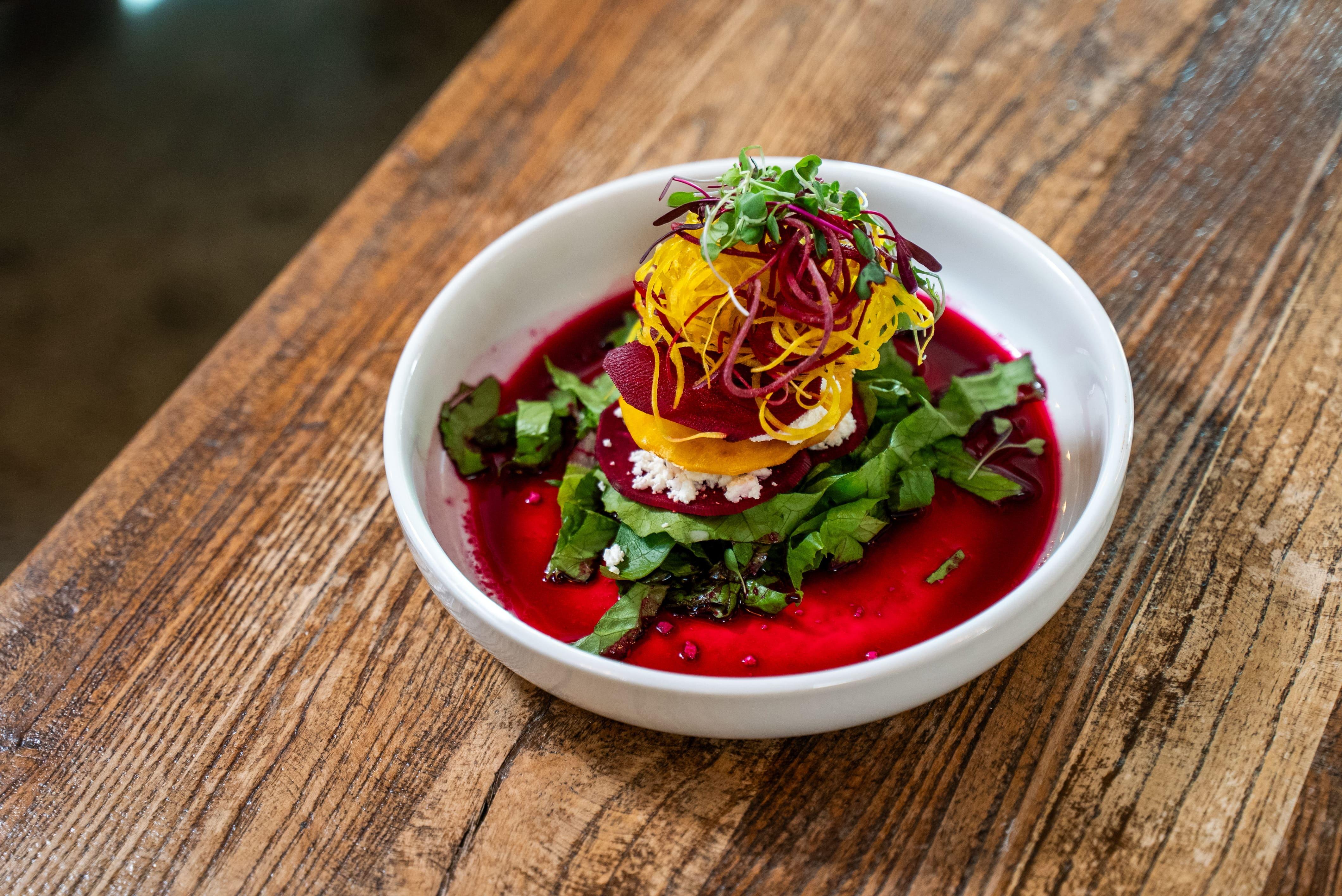 Beet & Goat Cheese Salad.