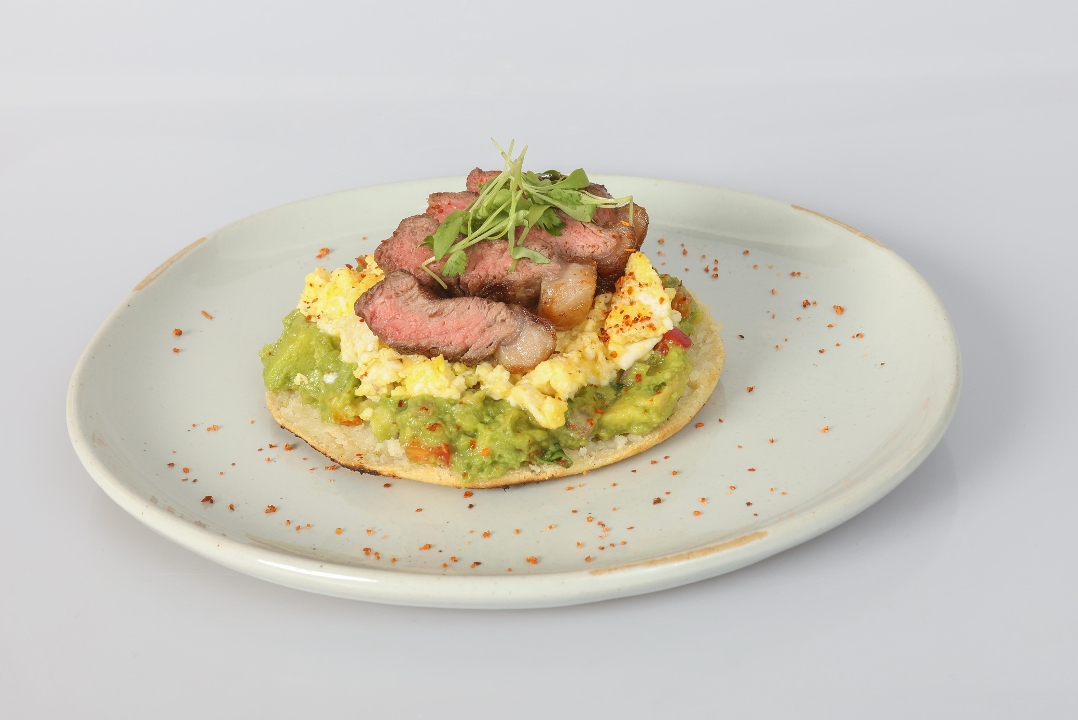 Arepa Toast Breakfast.