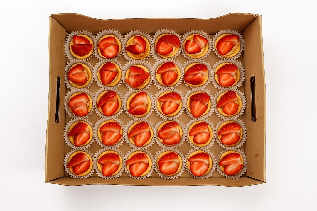 Strawberry Baby Fruit Tart Platter.