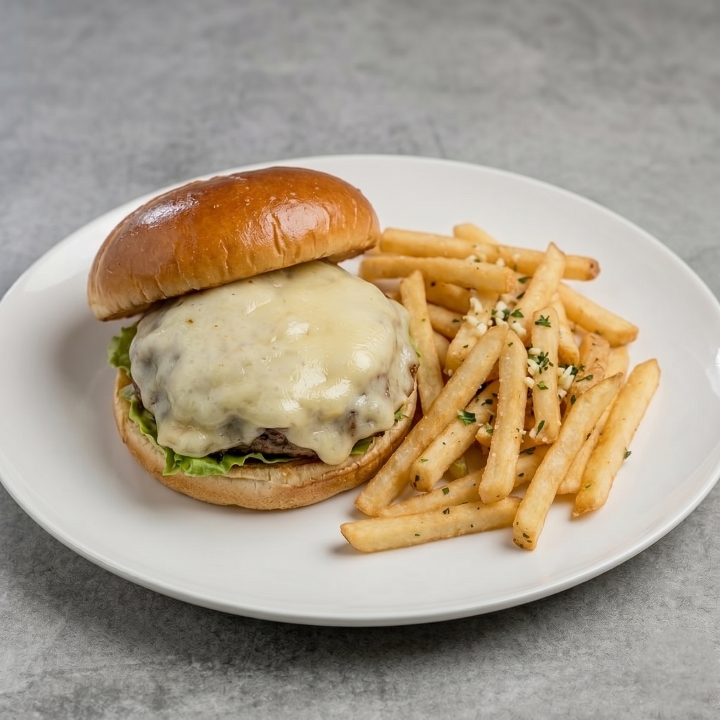 HATCH green Chili Burger.