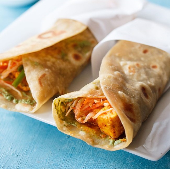 Paneer Kathi Roll.