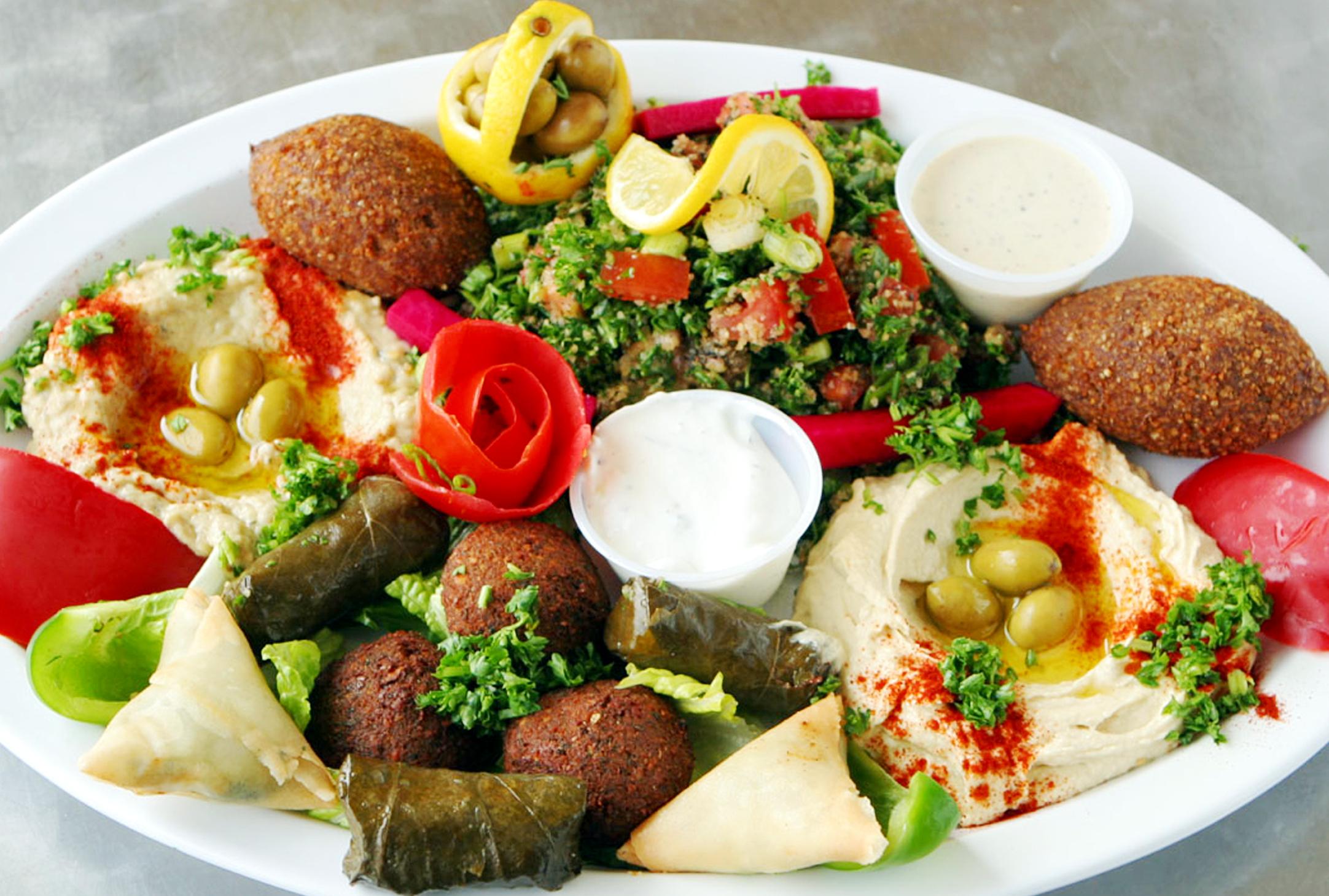 28. Mezze Sampler (Choice 7).