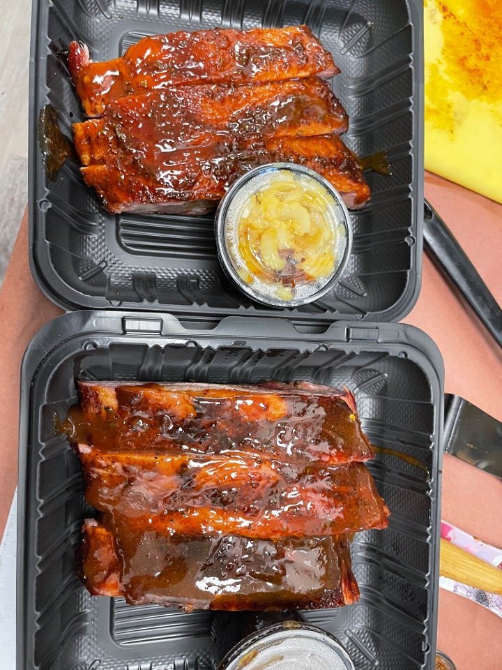 3 Ribs (Pork) with Small Side.