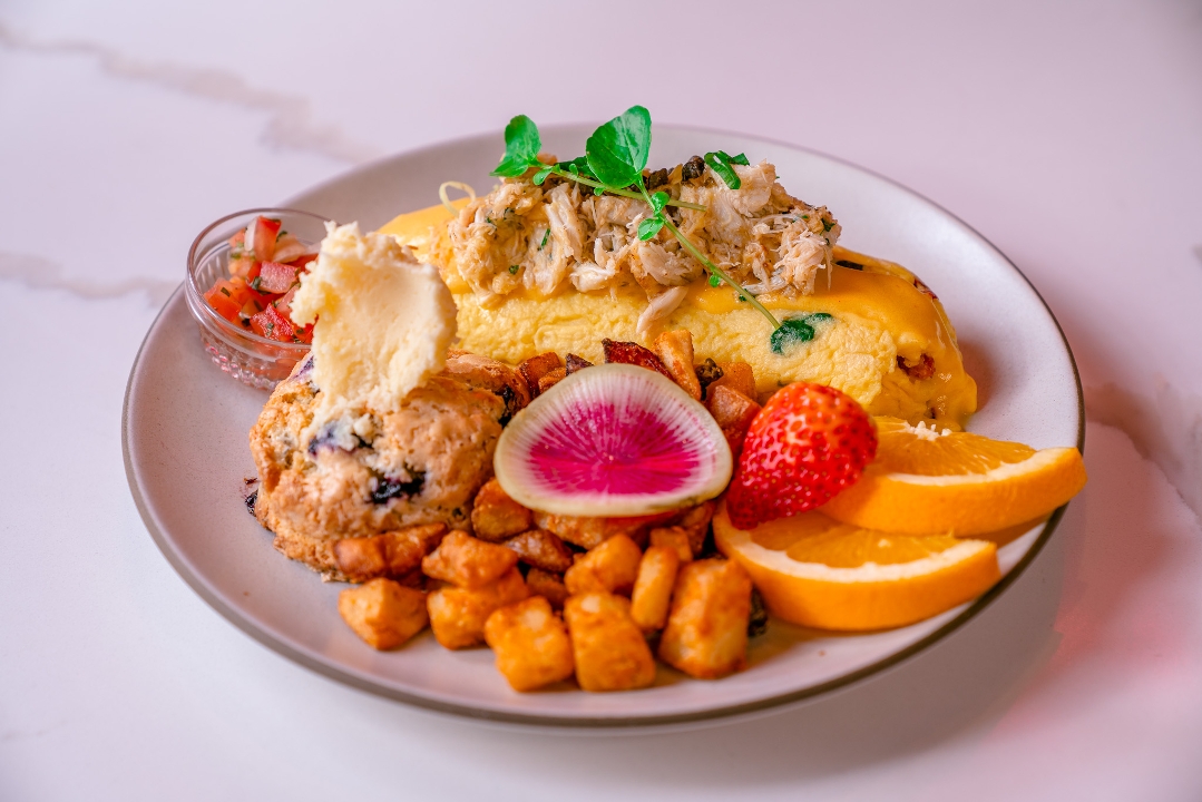 Crabby Omelet.