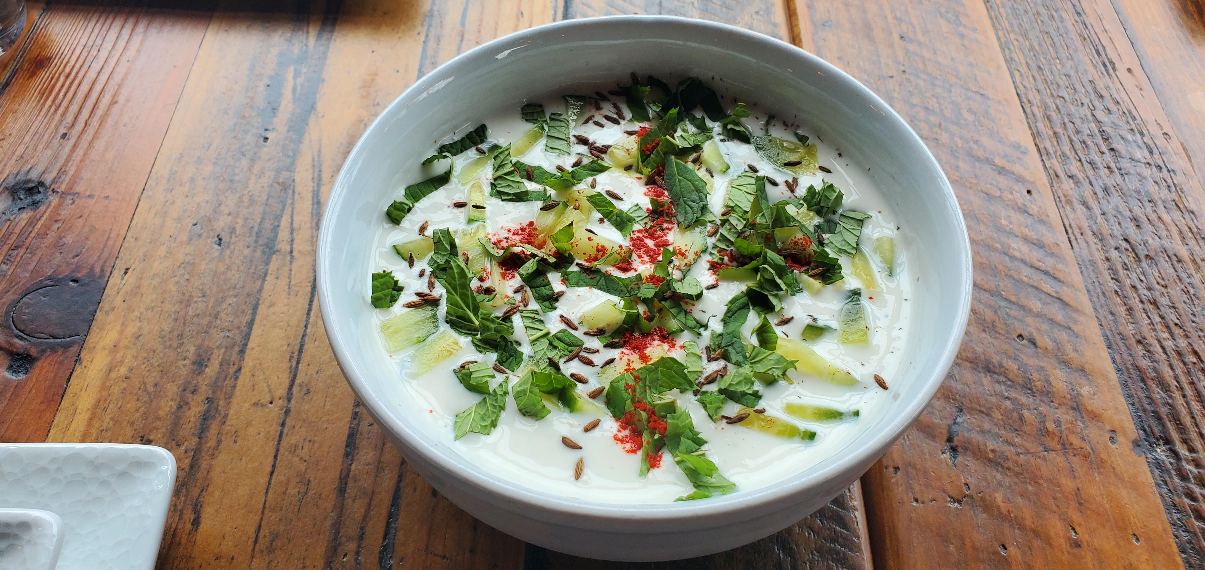 Cucumber Mint Raita.