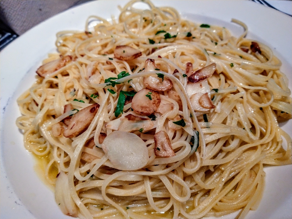 Spaghetti with Garlic & Oil.
