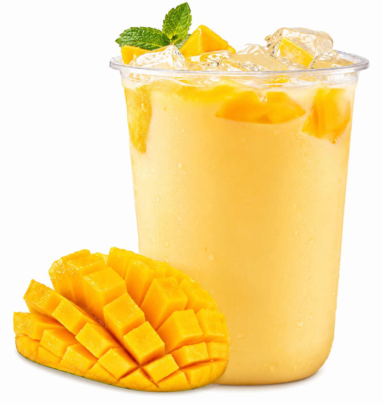 Mango Tea Latte 芒果奶绿.