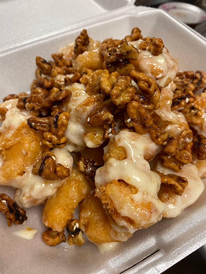 合 虾 57.Honey Walnut Shrimp.