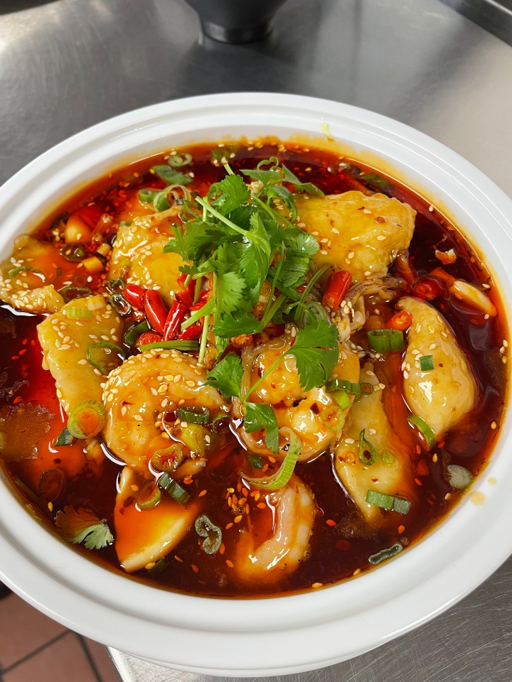 Seafoods in Cilli Oil.