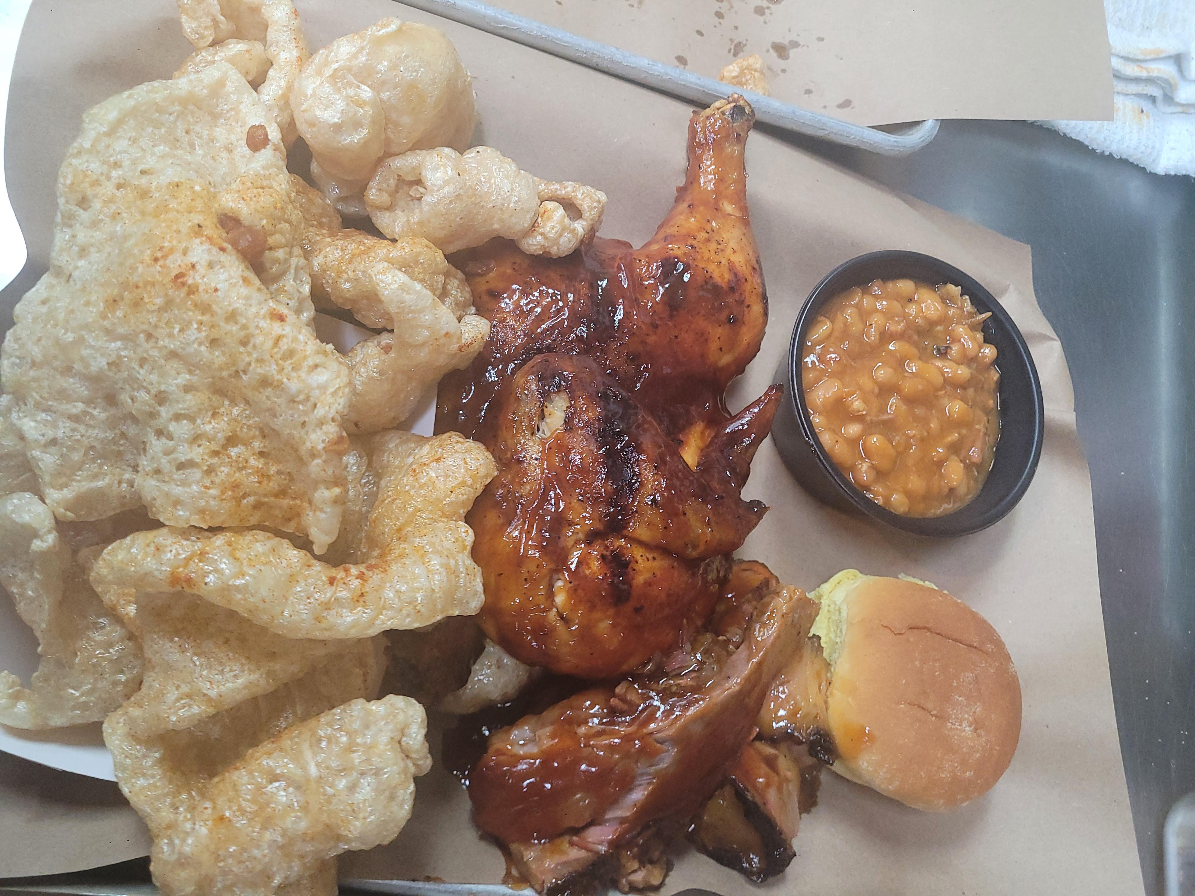 Chicken and Brisket.