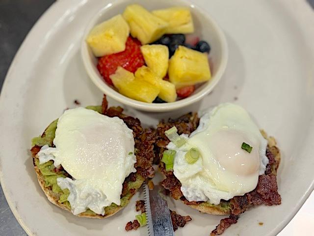 Bacon Avocado Benny.