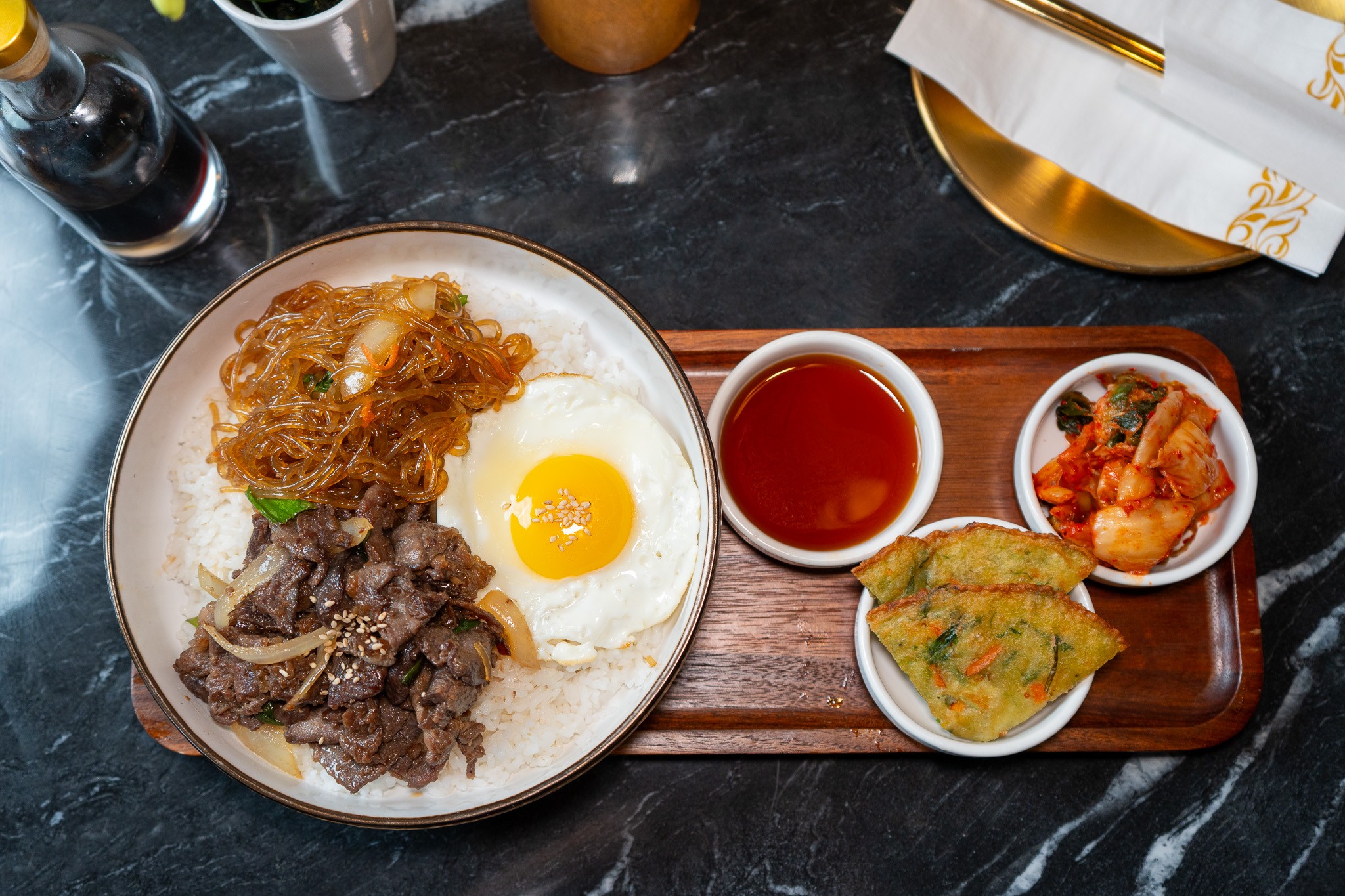 KIMBOP Signature Bulgogi Platter.