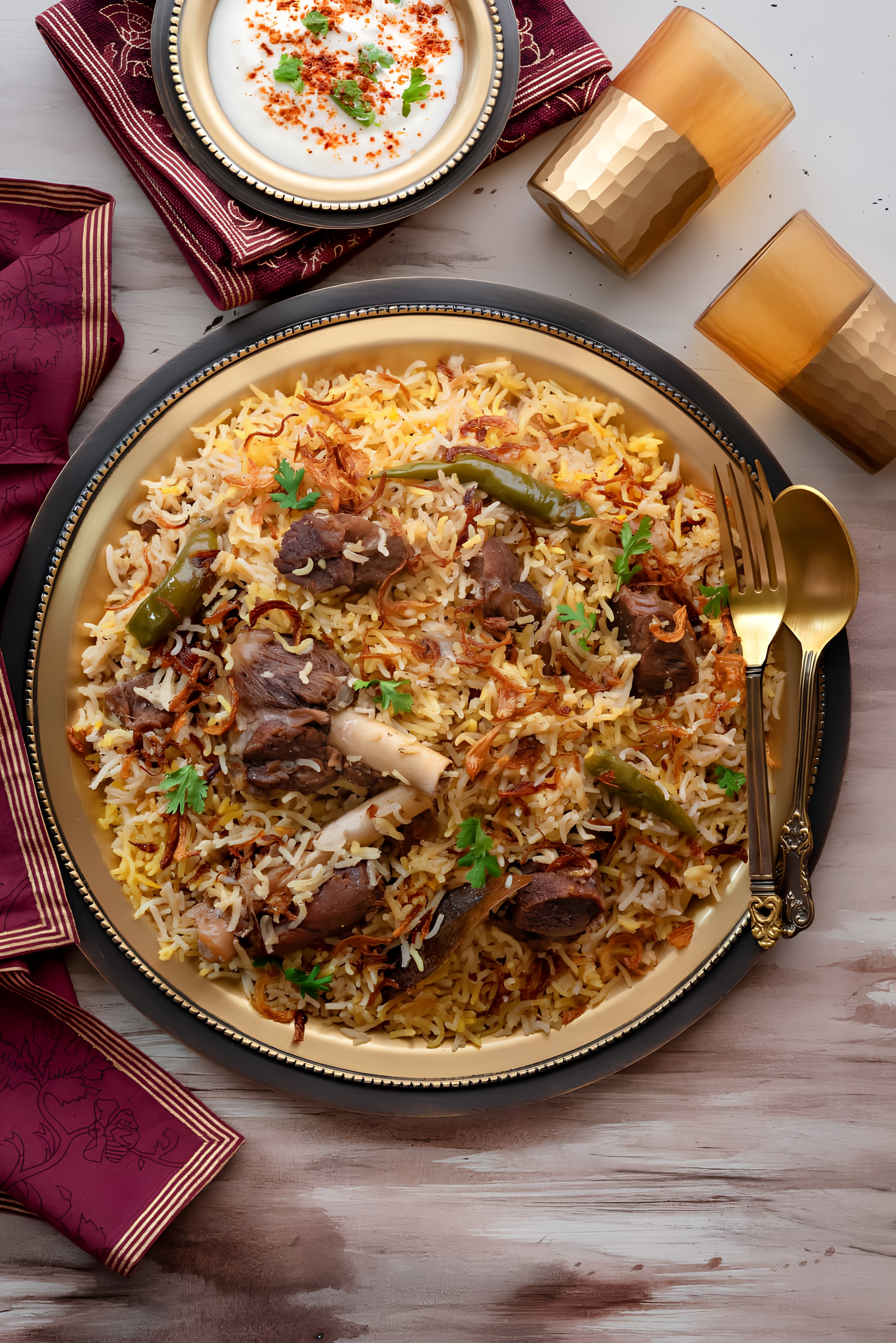 Goat/Mutton Pulao (Fri, Sat & Sun).