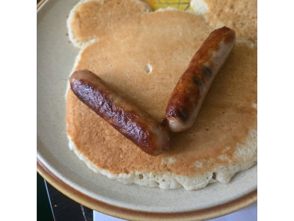 1 Mickey Mouse Pancake.