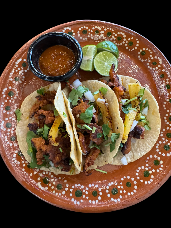 TACOS AL PASTOR (PORK).