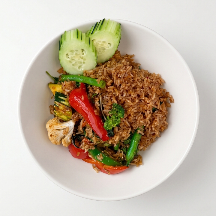 95. Spicy Basil Fried Rice 🌶️.