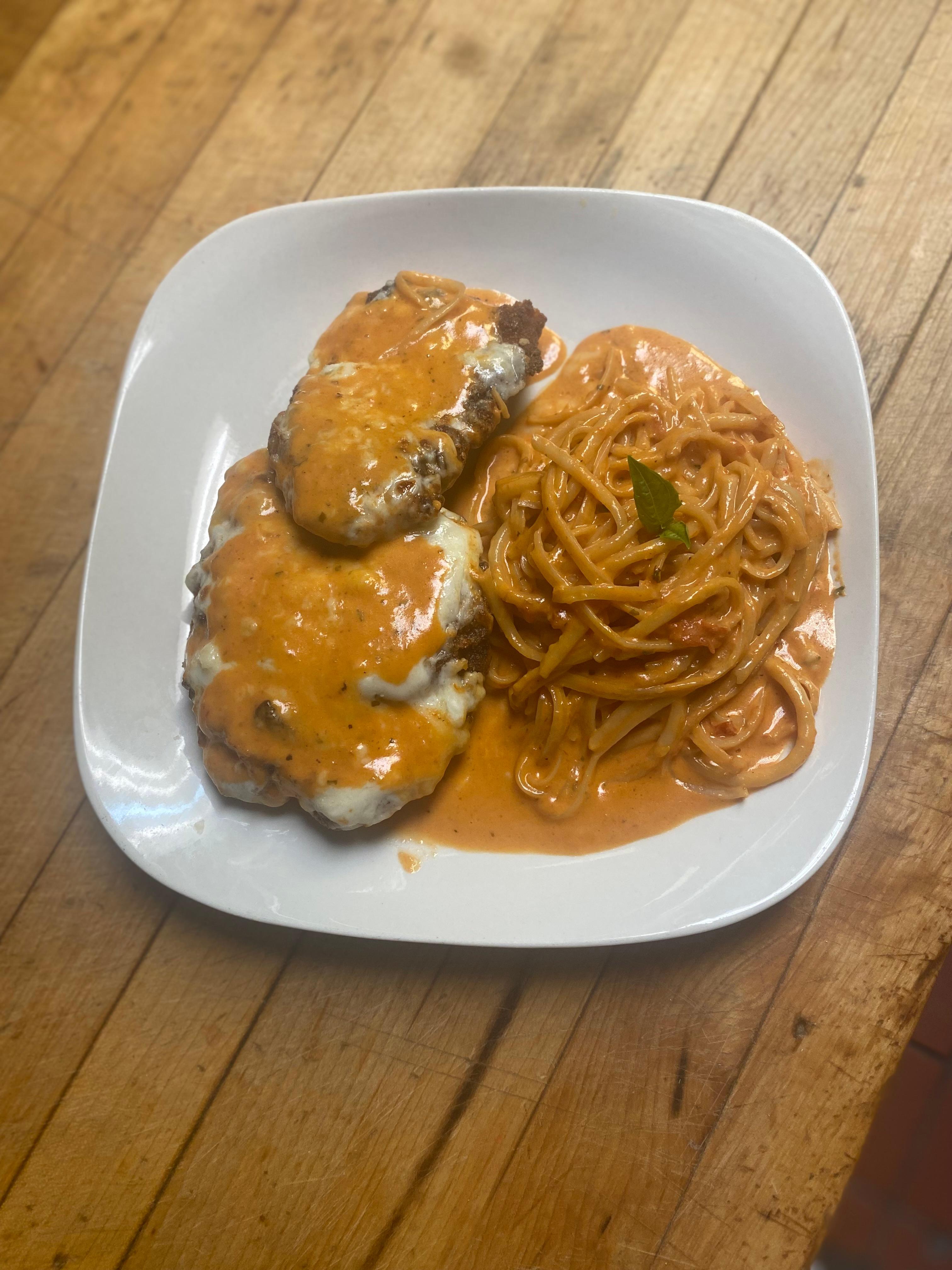 Chicken Parmigiana.