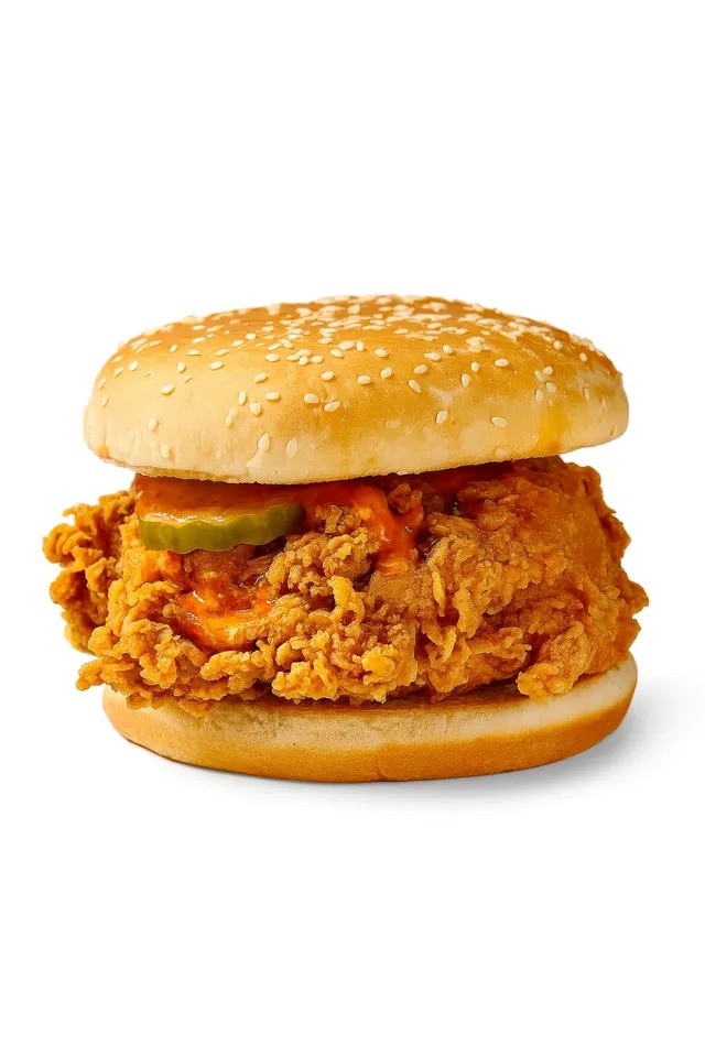 Krispy Zinger Spicy Burger.