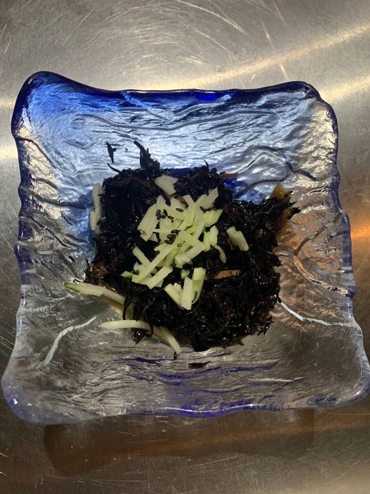 Hijiki salad.