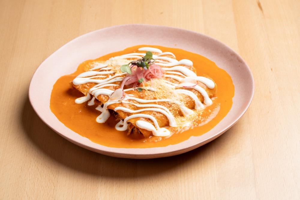 Red Enchilada - Chicken Tinga.