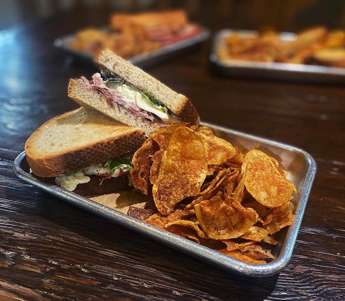 Prosciutto & Burrata Sandwich.