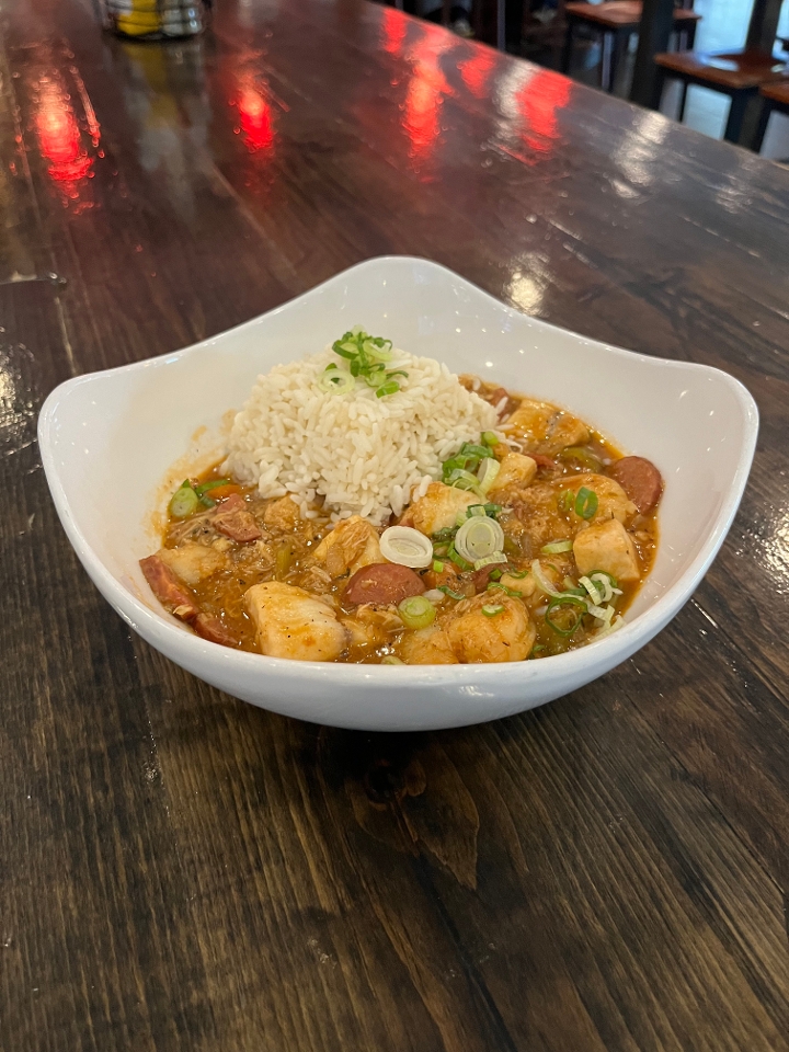 Seafood Gumbo.