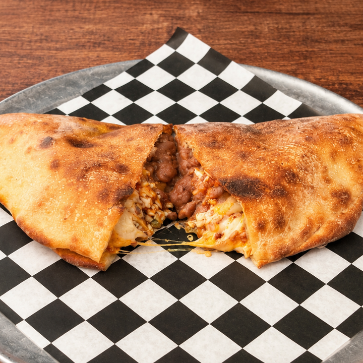 Bean & Cheese Calzone.