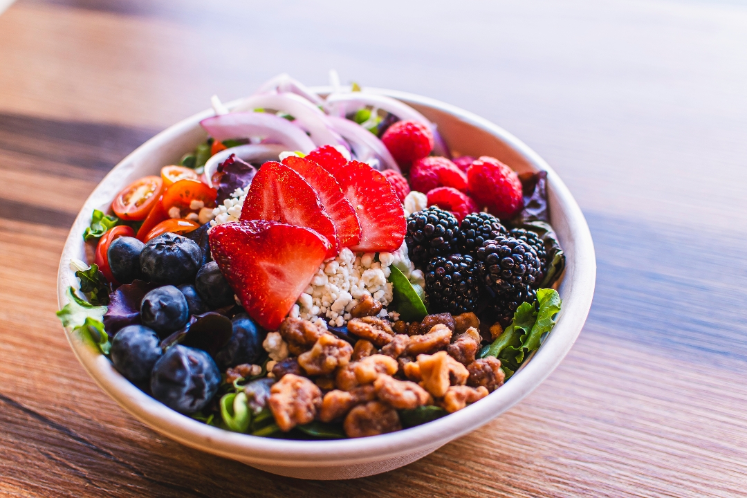 Berry Goat Cheese Salad.