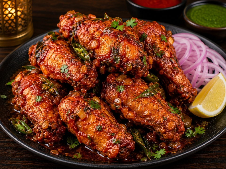Vindaloo Wings (8 Pieces).