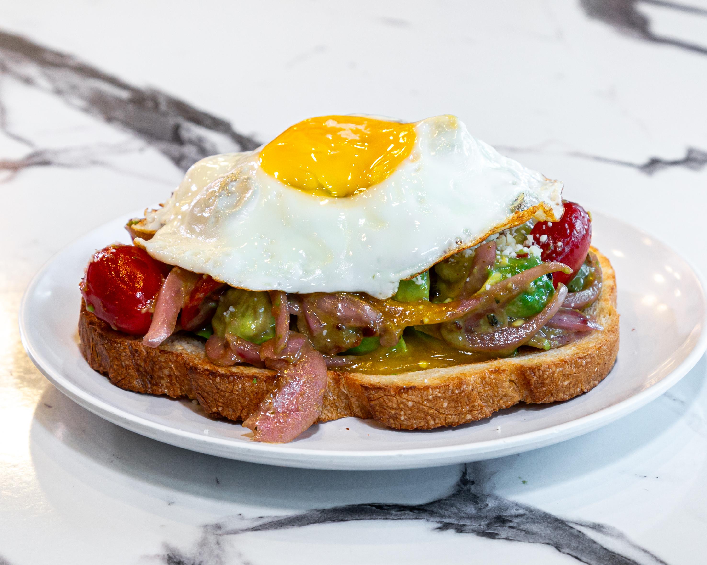 Avocado Toast with Over- Easy Egg.