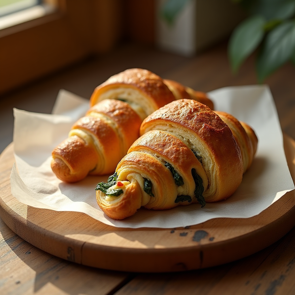 Spinach & Feta Croissant.