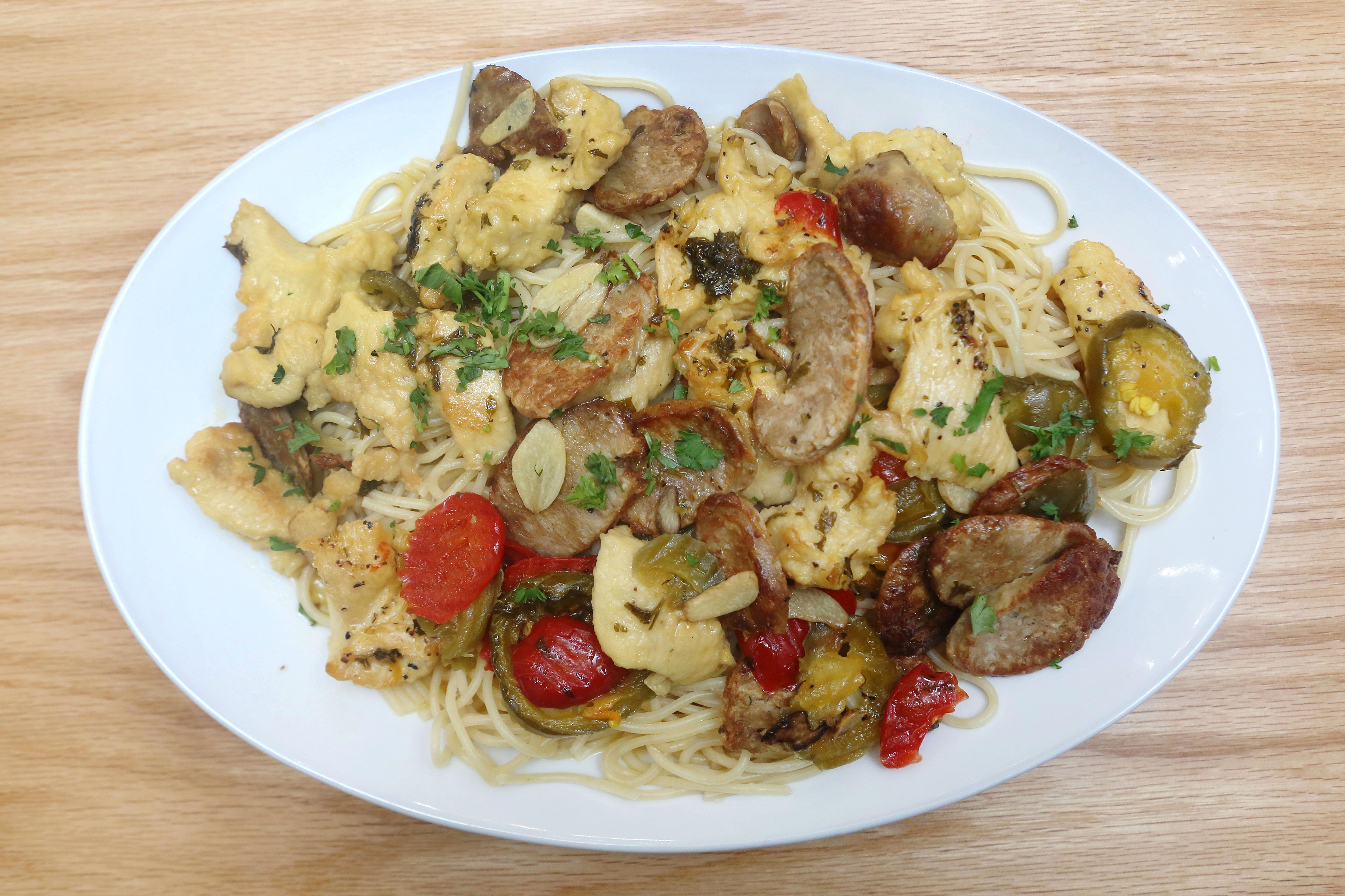 Chicken & Sausage Scarpariello.