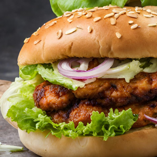 Tandoori Hot Burger (Chicken).
