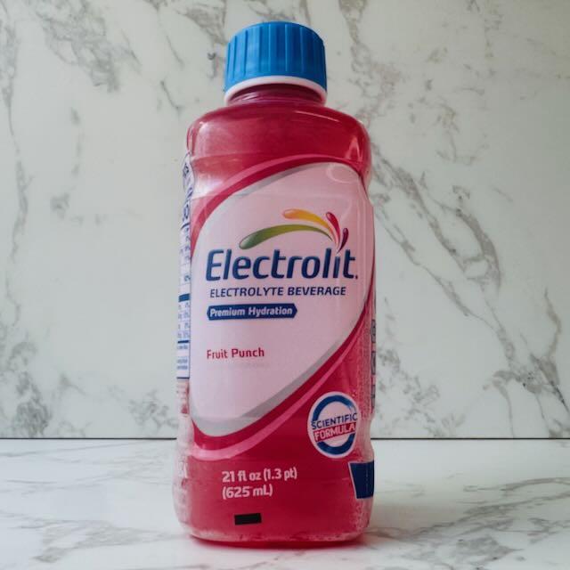 Electrolit Fruit Punch.