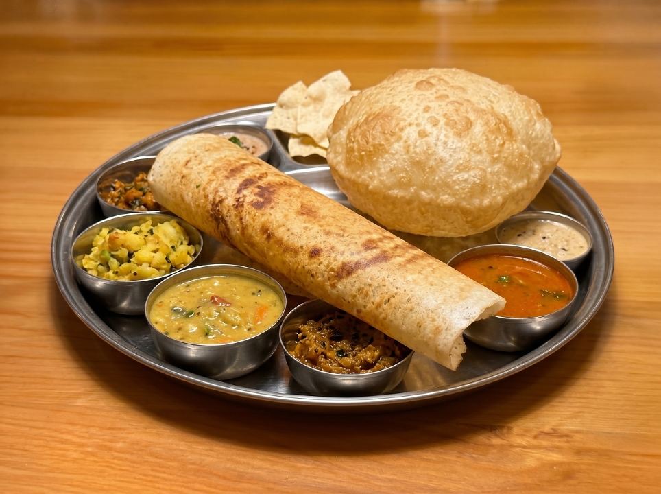South Indian Thali.