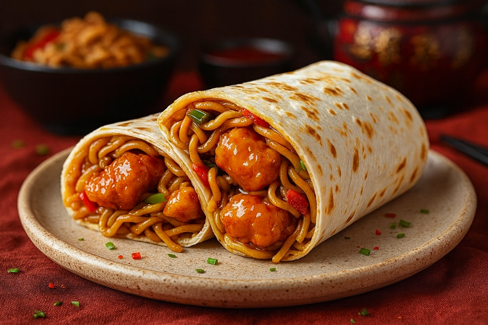 Orange Chicken WRAP * NEW ITEM *.