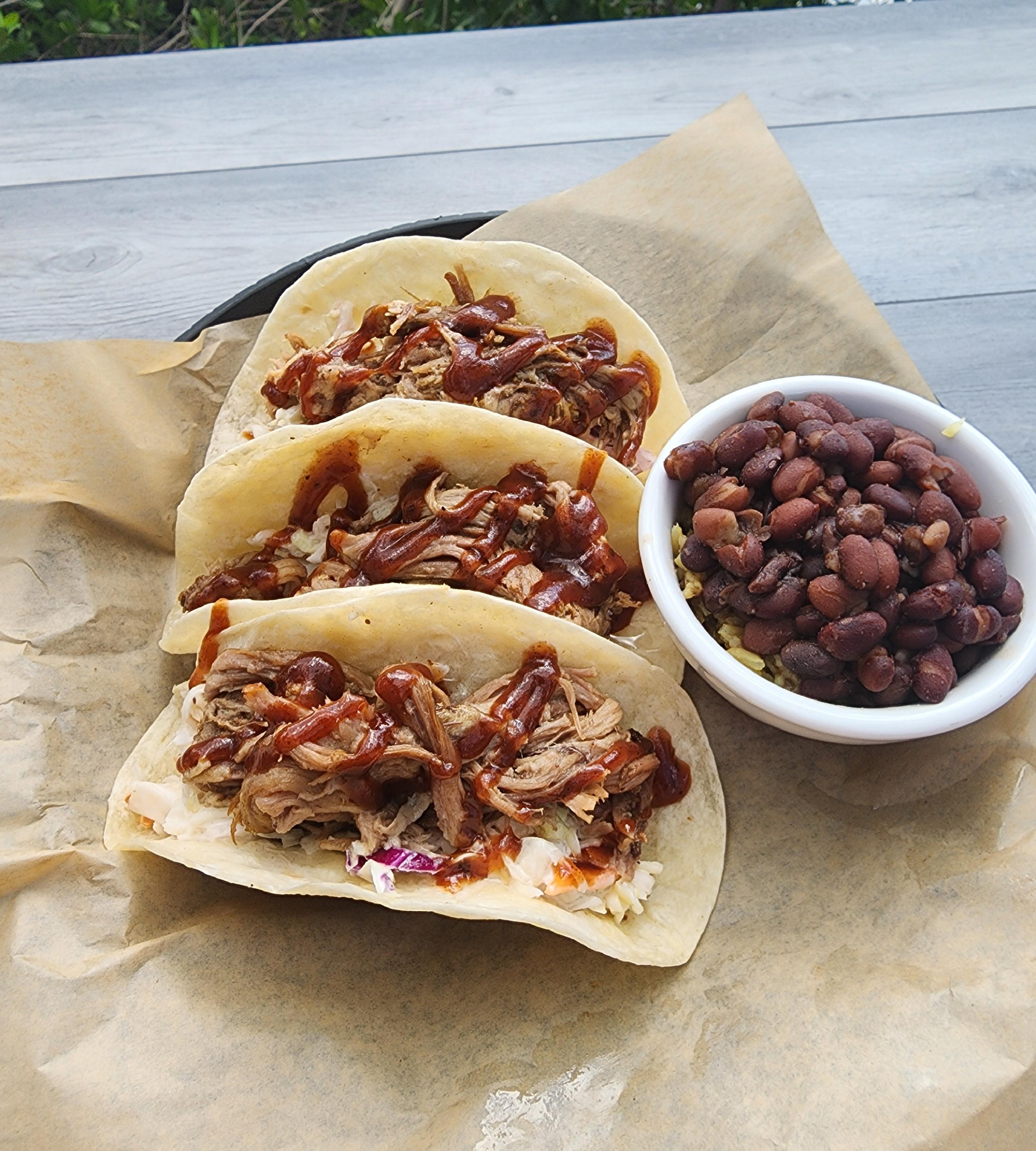 Pork Tacos ( 3 ).