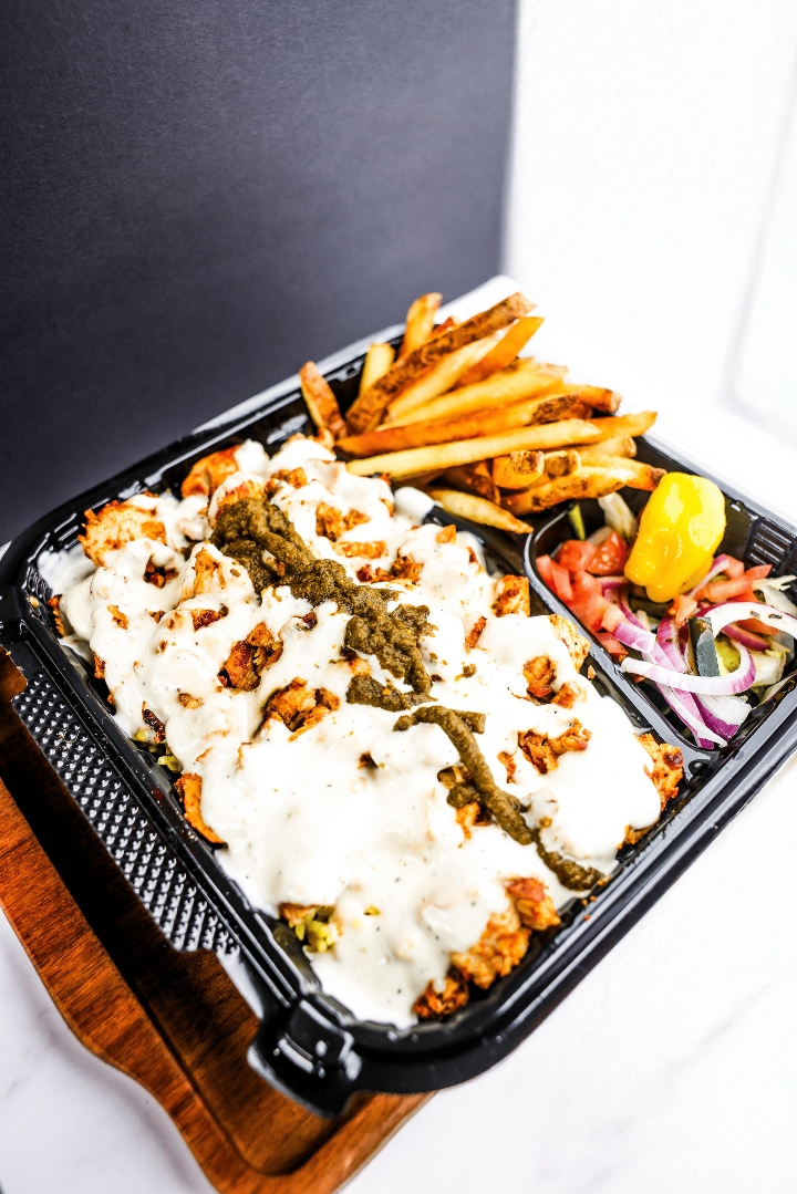 Chicken Tikka Over Rice.